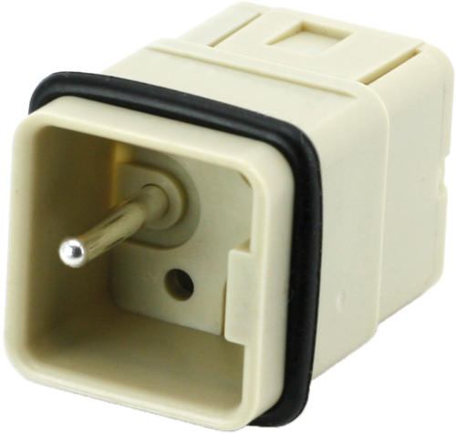 A3 male 5-pole, crimp t., 400 V, 16 A