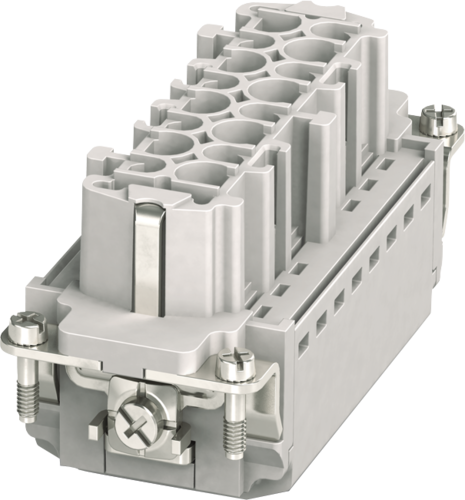 B16 female 16-pole, Push-in, 500 V, 16 A