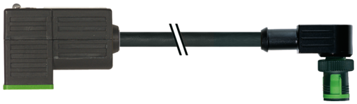 EOL - MQ12 male 90° A-cod. / MSUD valve plug C-8mm
