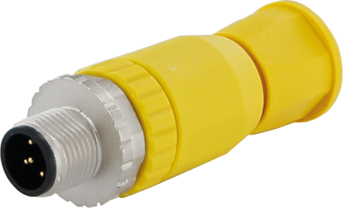 M12 male 0° A-cod. screw terminal
