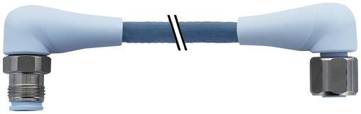 M12 male 90° / M12 female 90° A-cod. F&B Pro