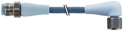 M12 male 0° / M12 female 90° A-cod. F&B Pro