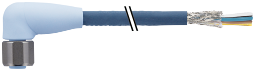 M12 female 90° A-cod. with cable shielded F&B Pro