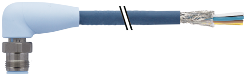 M12 male 90° D-cod. with cable shielded F&B Pro