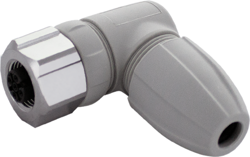 M12 female 90° A-cod. screw terminal F&B Pro