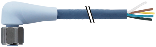M12 female 90° A-cod. with cable F&B Pro