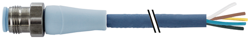 M12 male 0° A-cod. with cable F&B Pro
