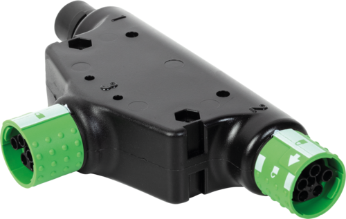 T-Coupler MQ15 male / 2x MQ15 female