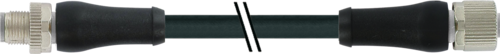 M12 Power L-cod. 4pol. male 0° / female 0°