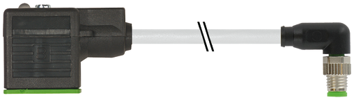 M8 male 90° A-cod. / MSUD valve plug C-8mm small