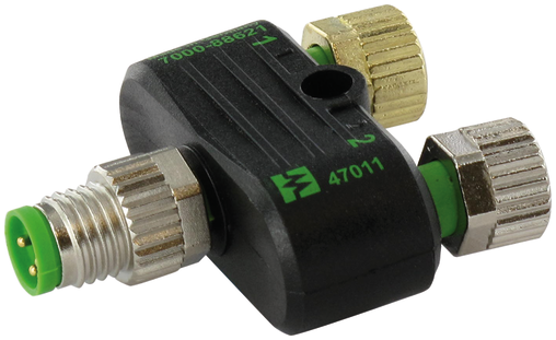 T-Coupler M8 male / 2x M8 female A-cod.