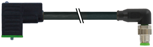 M8 male 90° A-cod./ MSUD valve plug CI-9.4mm small