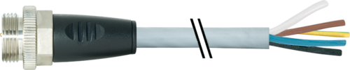 7/8'' male 0° with cable