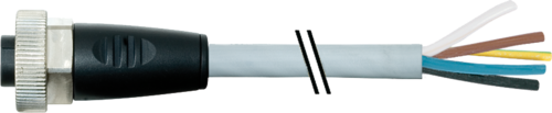 7/8'' female 0° with cable