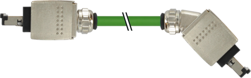 RJ45 PushPull male 0°/RJ45 Push Pull male 45° AIDA