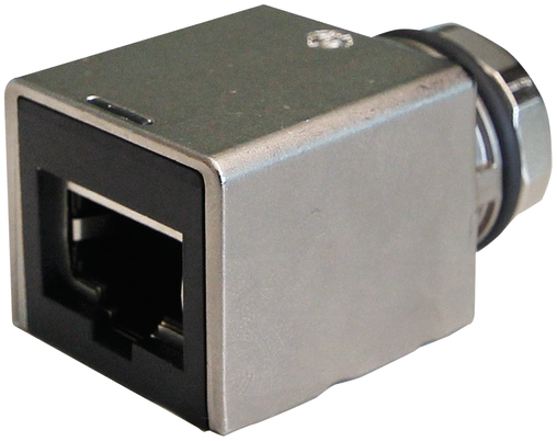 Adaptor M12 female 0° X-cod. / RJ45 0°