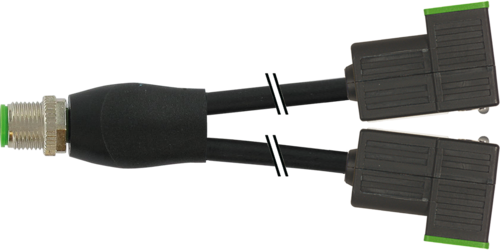 Y-Distributor M12 male/MSUD valve plug C-8mm small