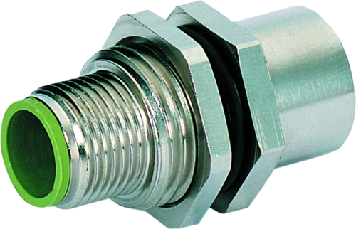 M12 bulkhead receptacle Y-cod.