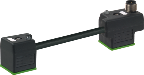 M12 male on top A-cod. / MSUD double valve A-18mm