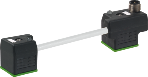 M12 male on top A-cod. / MSUD double valve A-18mm