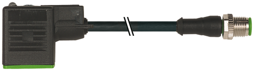 M8 male 0° A-cod. / MSUD valve plug A-18mm