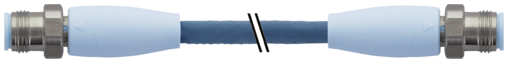 M12 male 0° / M12 male 0° D-cod. shielded F&B Pro