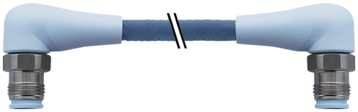 M12 male 90 / M12 male 90° D-cod. shielded F&B Pro