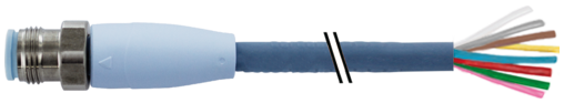 M12 male 0° with cable F&B Pro