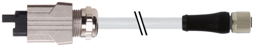 M12 Power female 0° L-coded / Push Pull Power AIDA