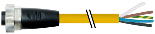 7/8'' female 0° with cable