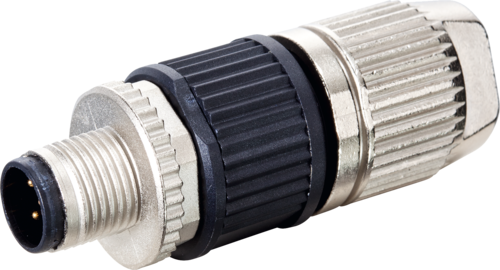 M12 female 90° A-cod. with cable