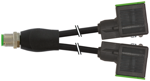 Y-Distributor M12 male / MSUD valve plug B-10mm 
