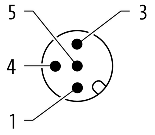 T-Coupler M12 male / 2x M12 female A-cod.