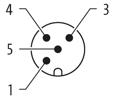 adaptor M12 male/ M12 female 4p.