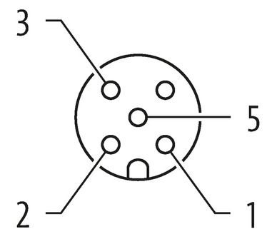 adaptor M12 male/ M12 female 4p.