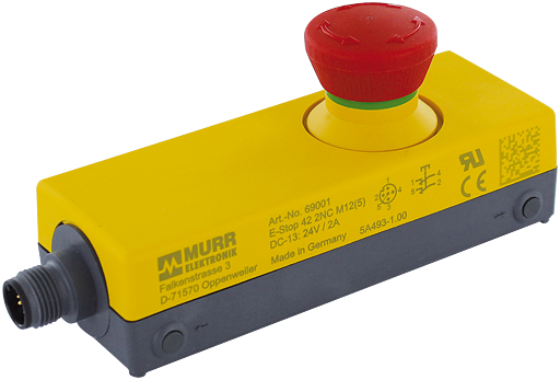 Not-Aus/Not-Halt-Taste mit 2 zwangsöffnenden im...