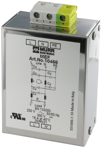 MEF Netzentstörfilter 1-phasig 2-stufig im Murrelektronik Shop