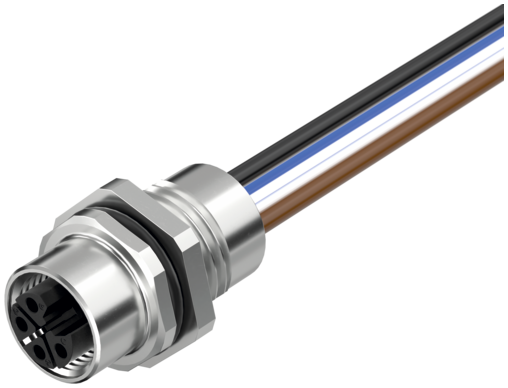 M12 Power L-kod. 4pol. Flanschbuchse VWM im Murrelektronik Shop 